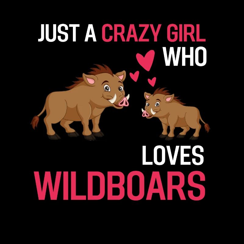 Waldbewohner Mädchen Waldtier Geschenk Wildschwein