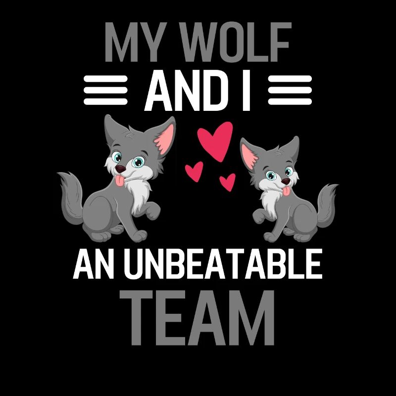 Mein Wolf und ich Wald Tier Geschenk Wolf