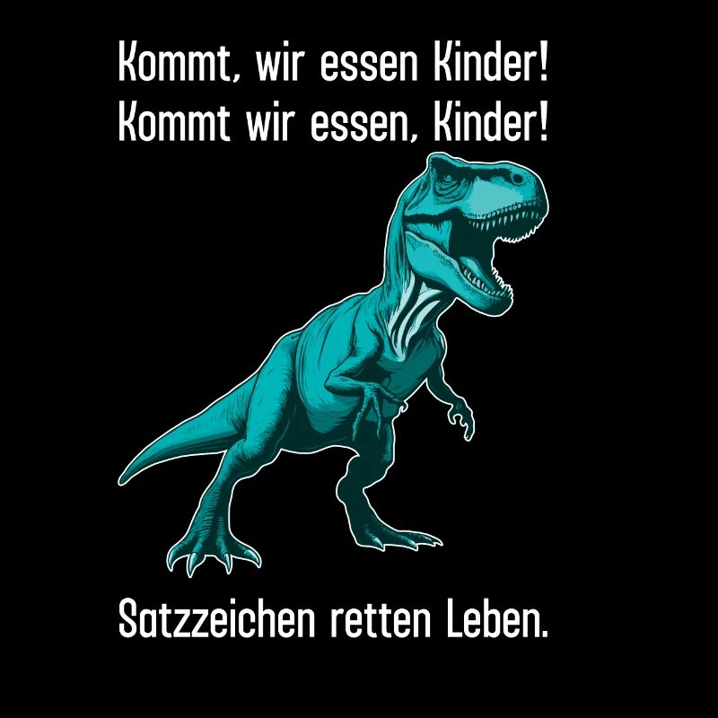 Punctuation Marks Save Lives - Funny Dino Design
