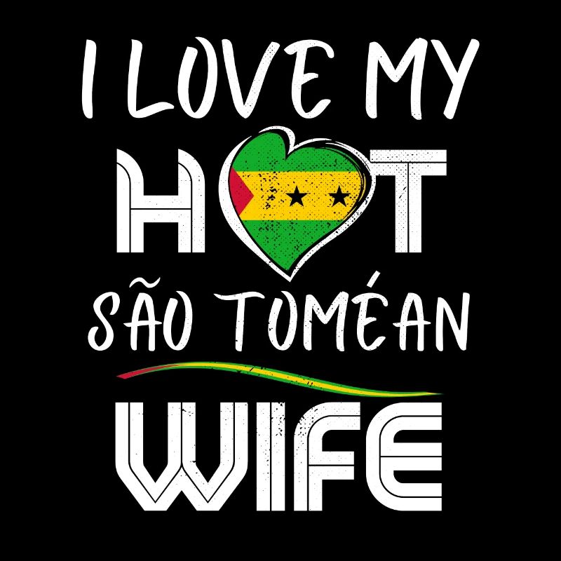 C’est drôle j’aime mon mari chaud de São Toméan