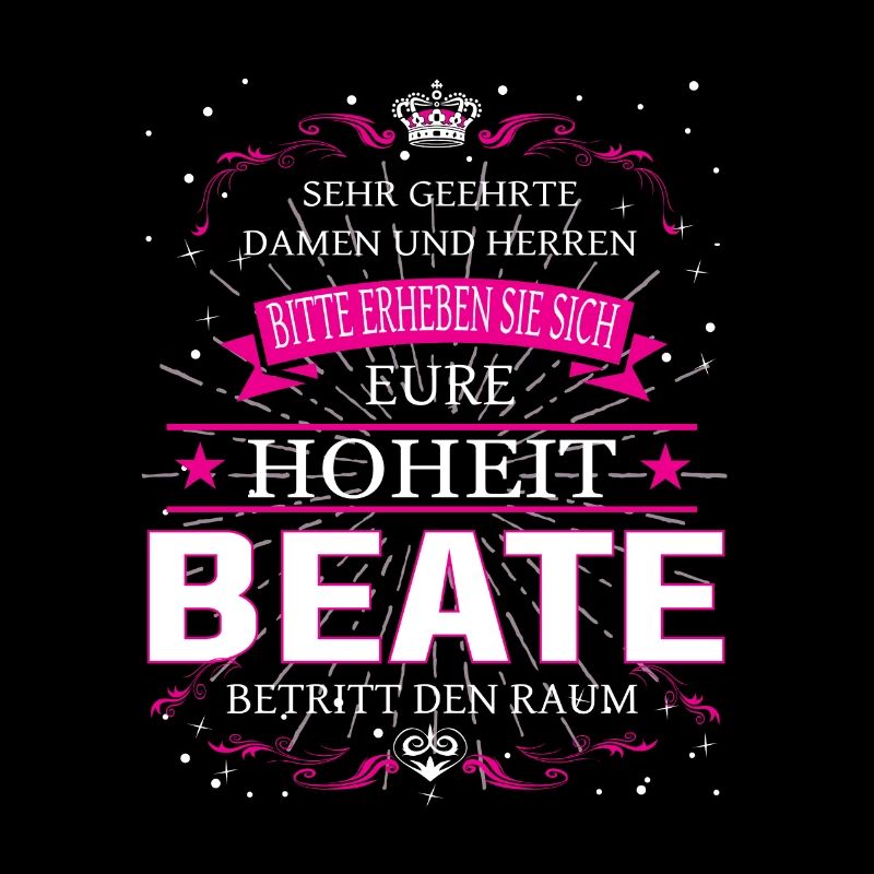 Eure Hoheit Beate betritt den Raum