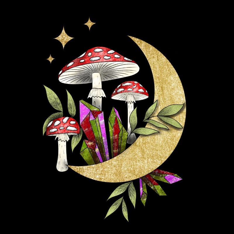 Mushrooms in the moonlight