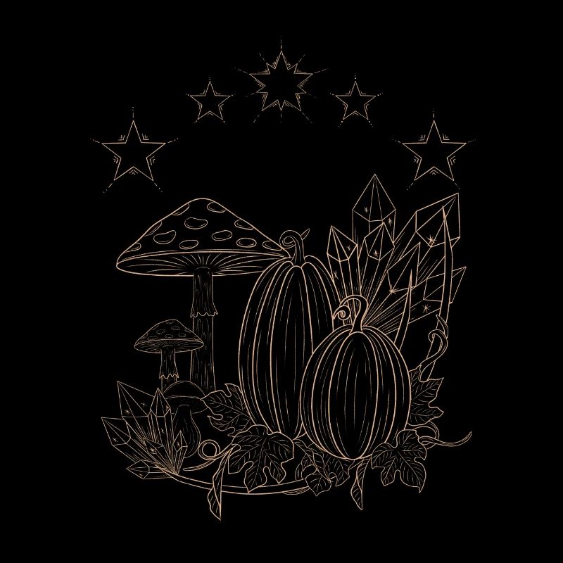 Pumpkins in Magic Land -Lineart