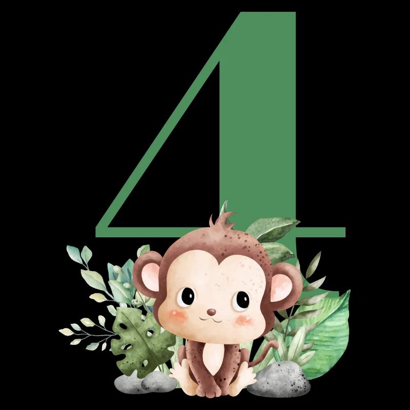 4e anniversaire singe safari