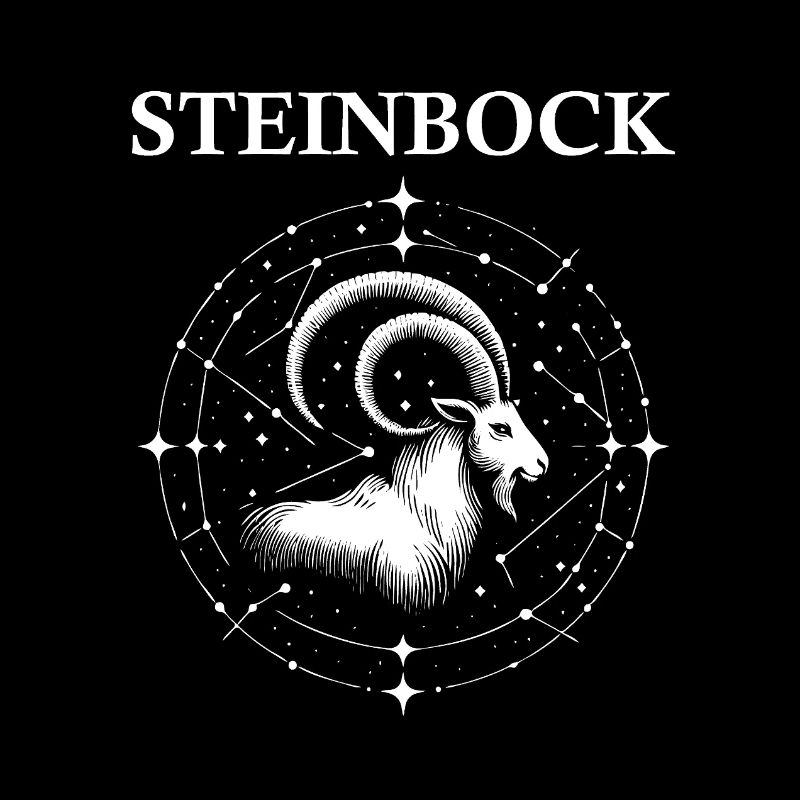Das coole Sternzeichen Steinbock Design