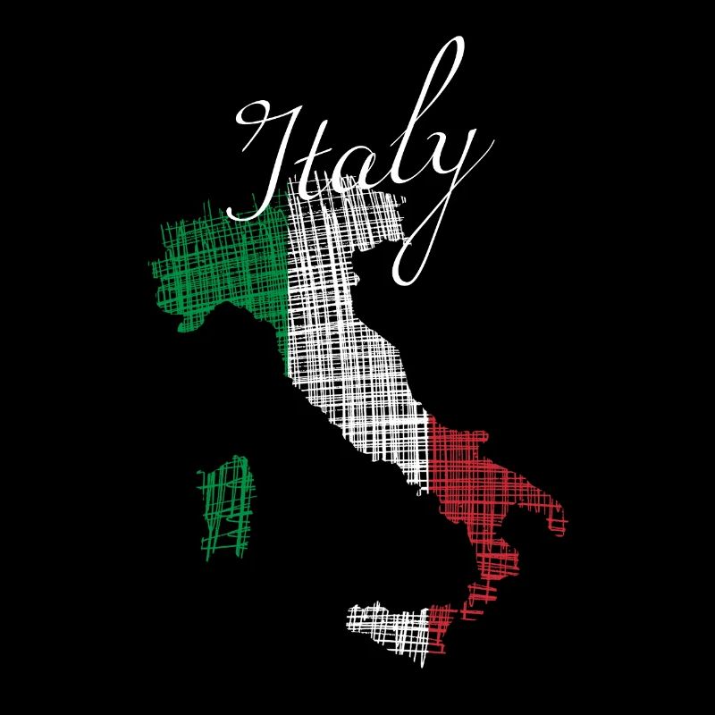 Italienische Silhouette mit Script