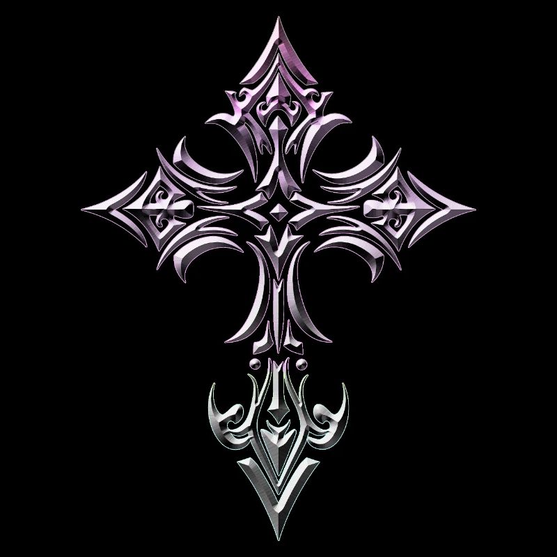 Gradient Gothic Cross