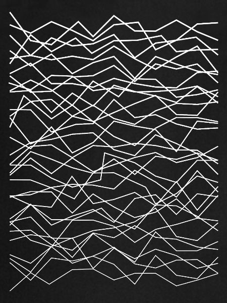 Ondulations chaotiques de lignes