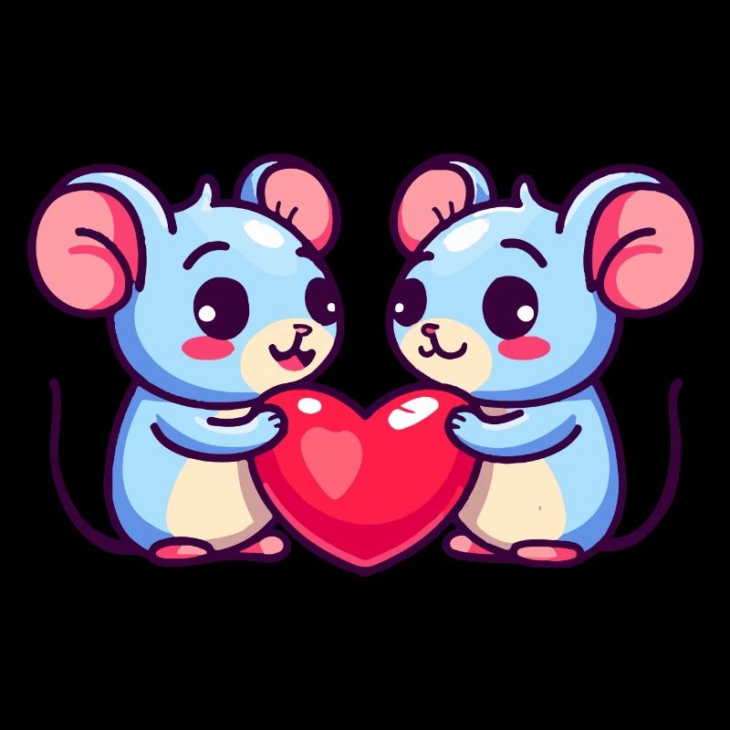 Maus Paar Liebe Valentinstag