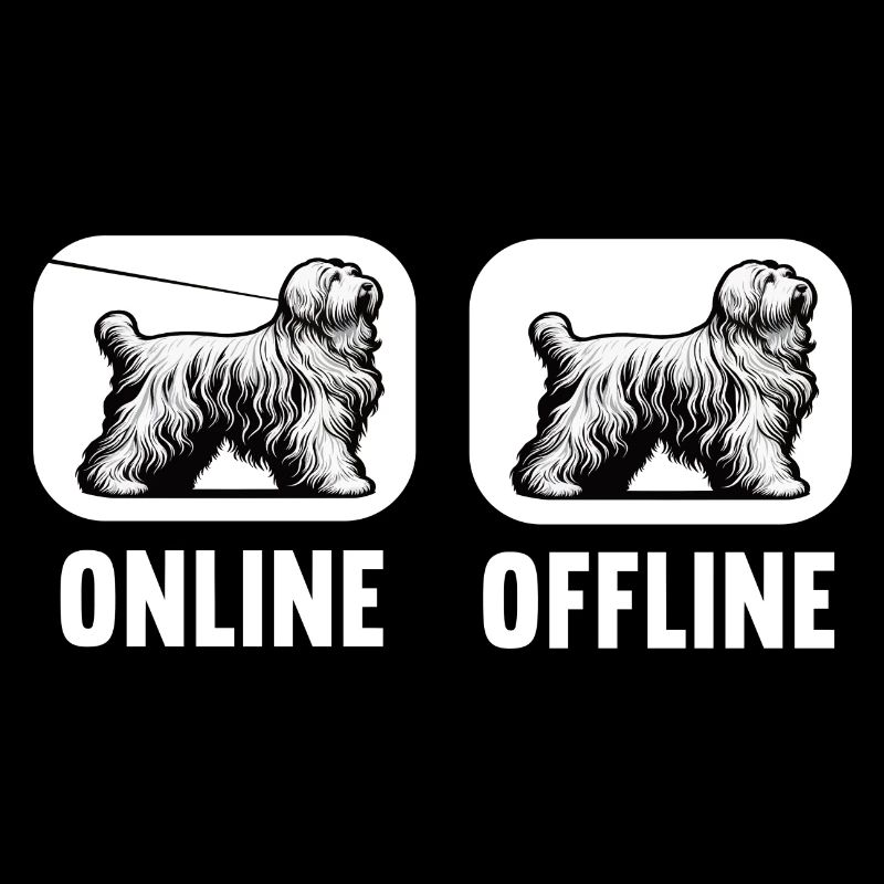 Online Offline Bearded Collie Bearded Collie Dog