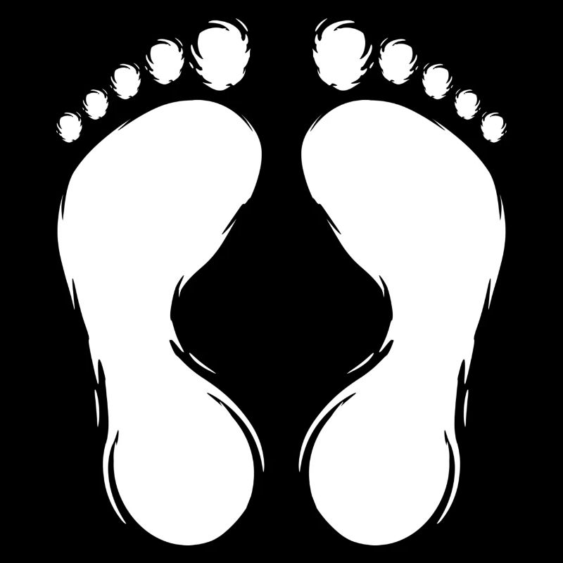 Footprint Footprints Design White