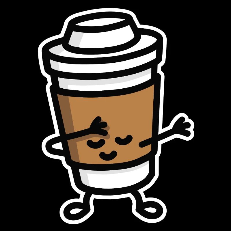 Dab / dabbing cardboard coffee cup