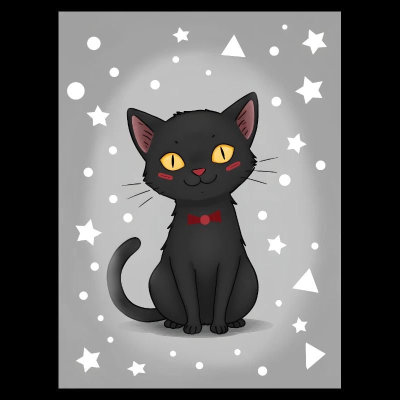 Cute Cartoon Kitten