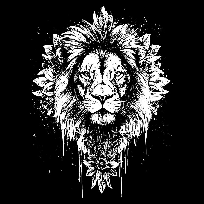 Lion Face Lion Head Mandala