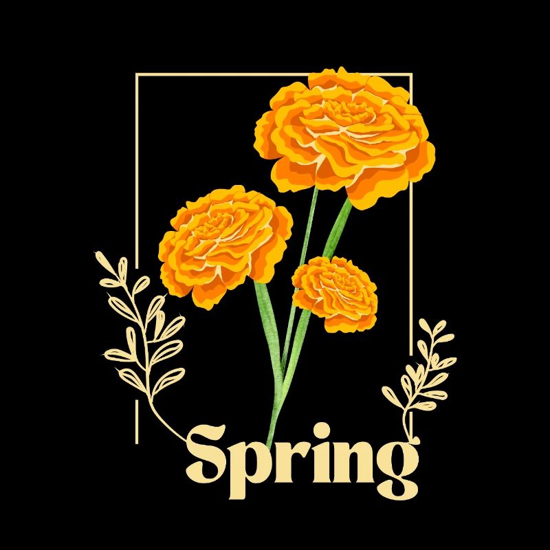 Spring Flowers Orange