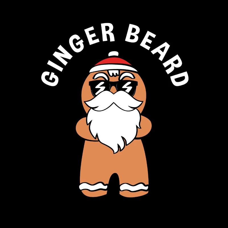 Gingerbread Christmas Gingerbread Man Bearded Beard