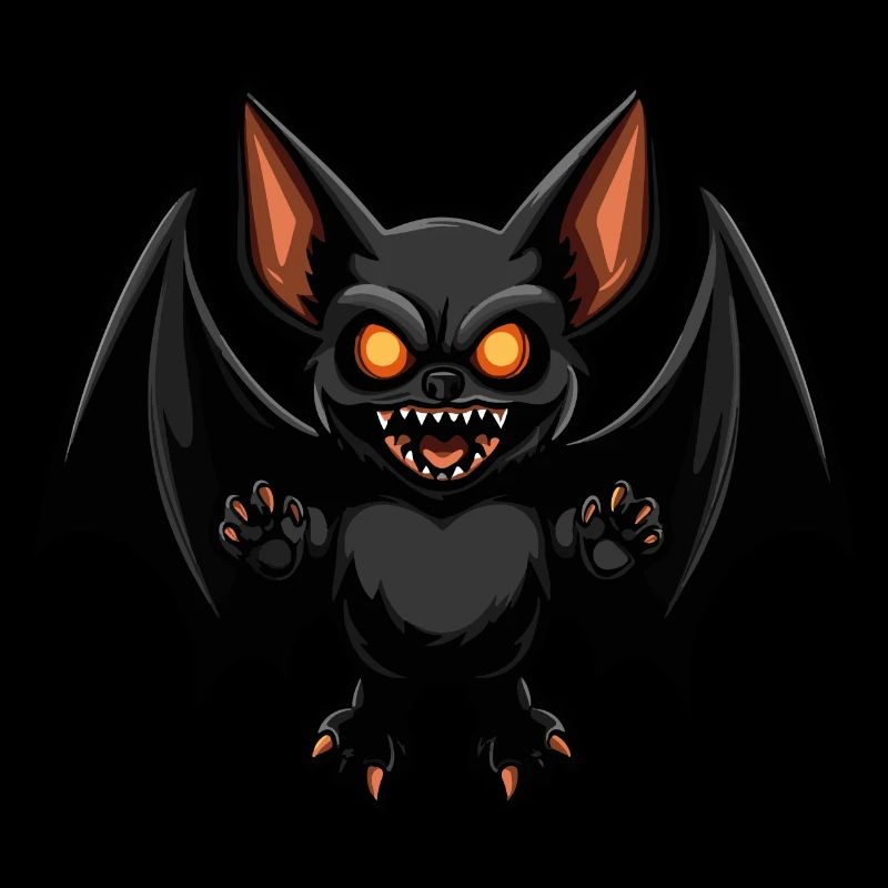 Fledermaus Halloween Blutsauger