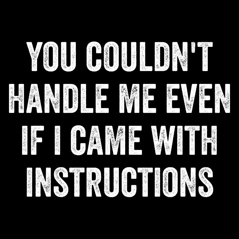 You Couldn't Handle Me Even If I Came Instructions