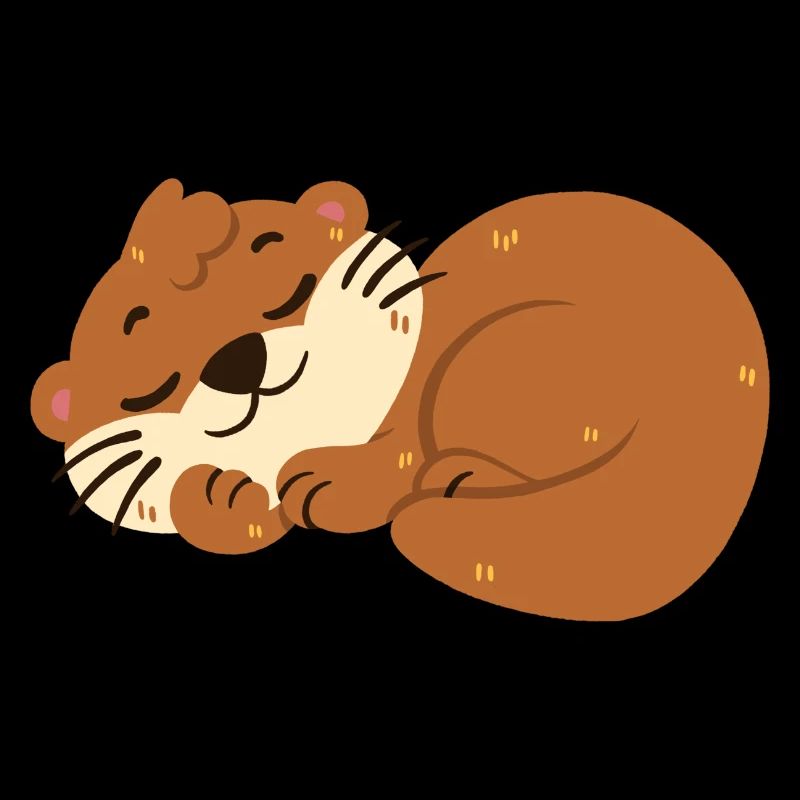 Otter schläft