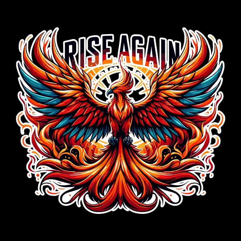 Rise Again - Phönix Illustration