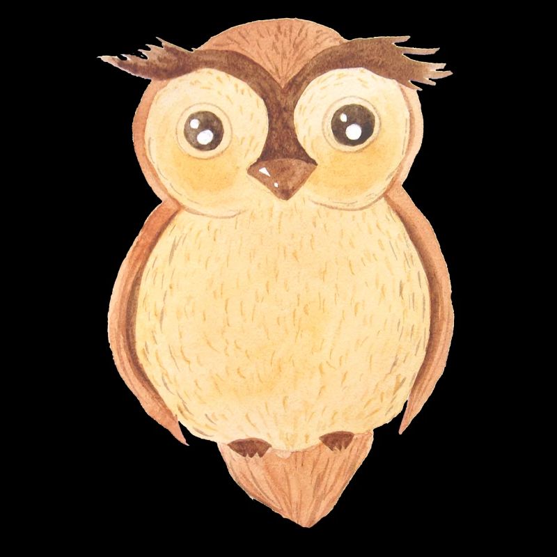 Uhu Eule Aquarell