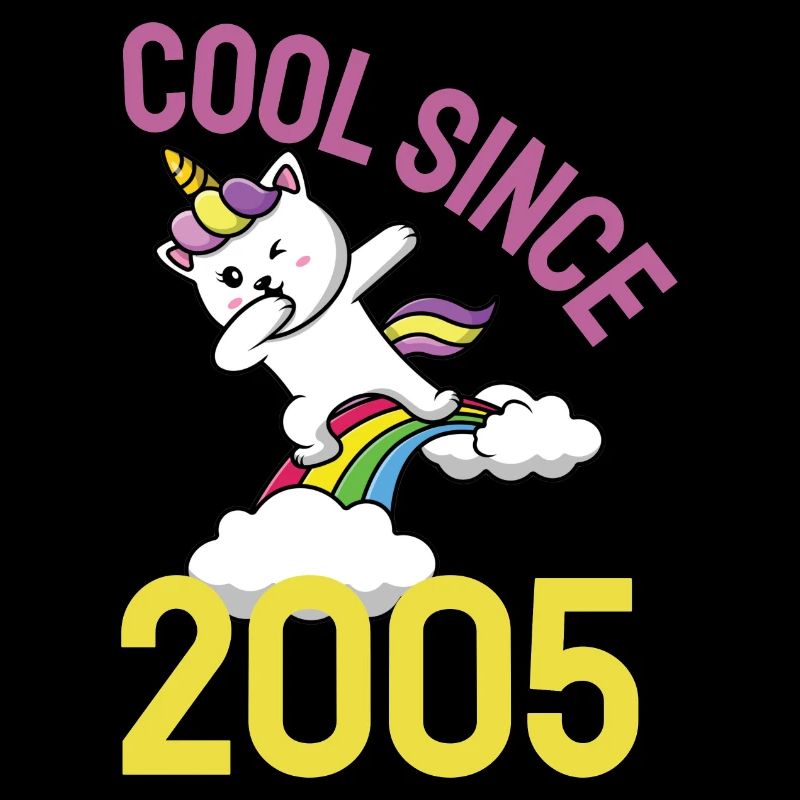 Cool since 2005 Dabbing cat 17th birthday