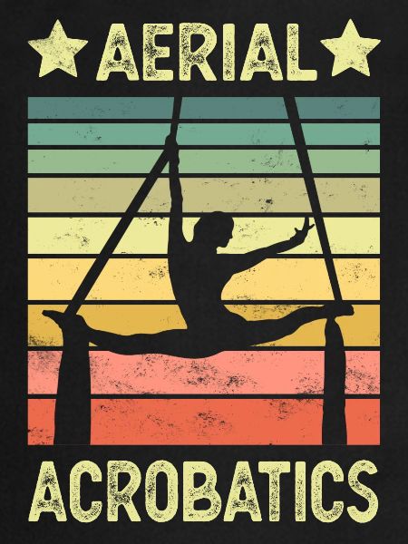 Aerial acrobatics vertical cloth