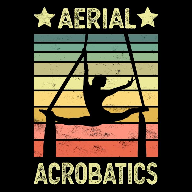 Aerial acrobatics vertical cloth