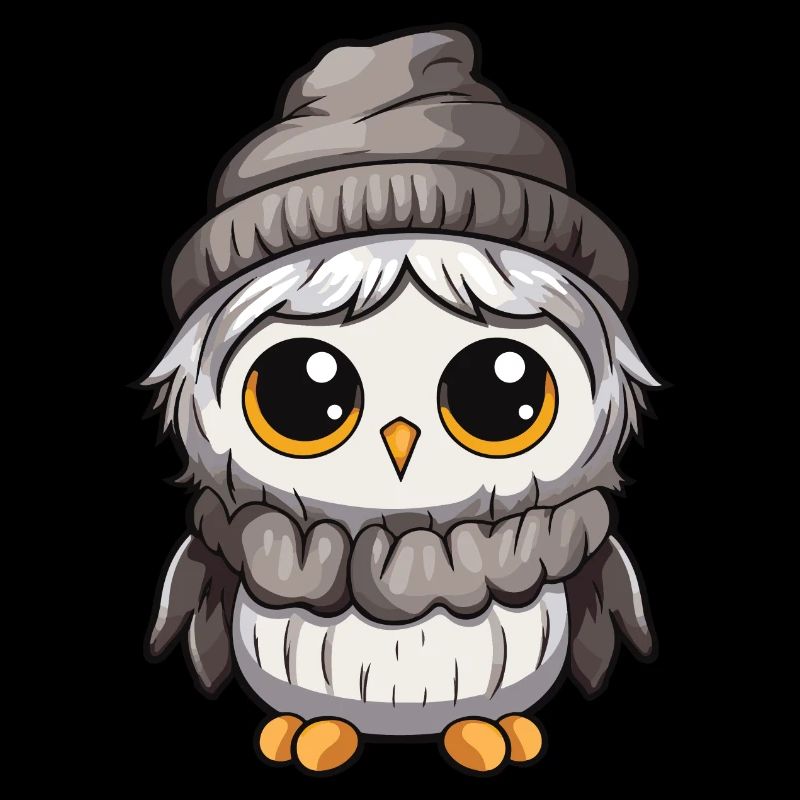 Eule Comic Winter Cozy