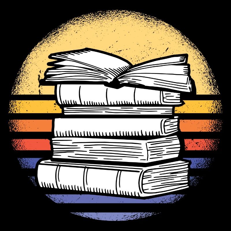 Reader Retro Sunset Reading