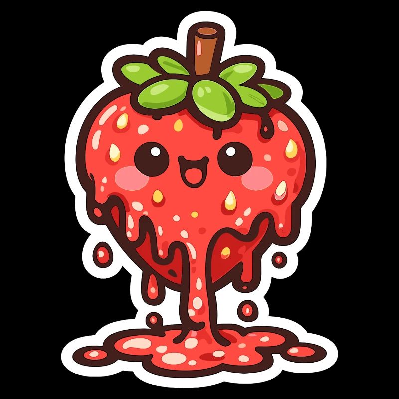 Cuddly Strawberry Drop Charm