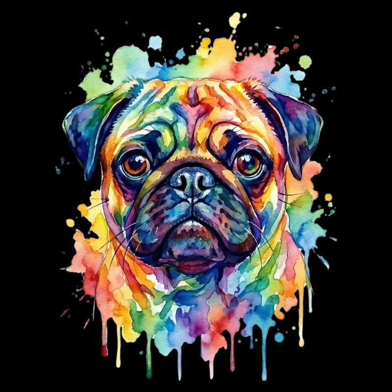 Aquarelle Explosion de Couleur Carlin
