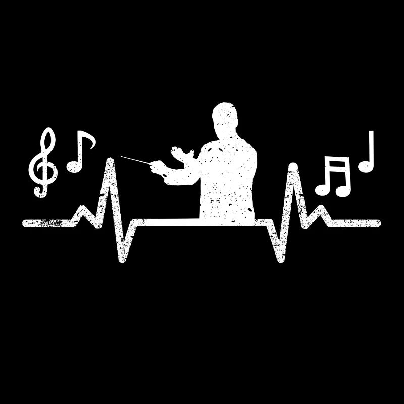 Dirigent Herzschlag Musiker Geschenkidee