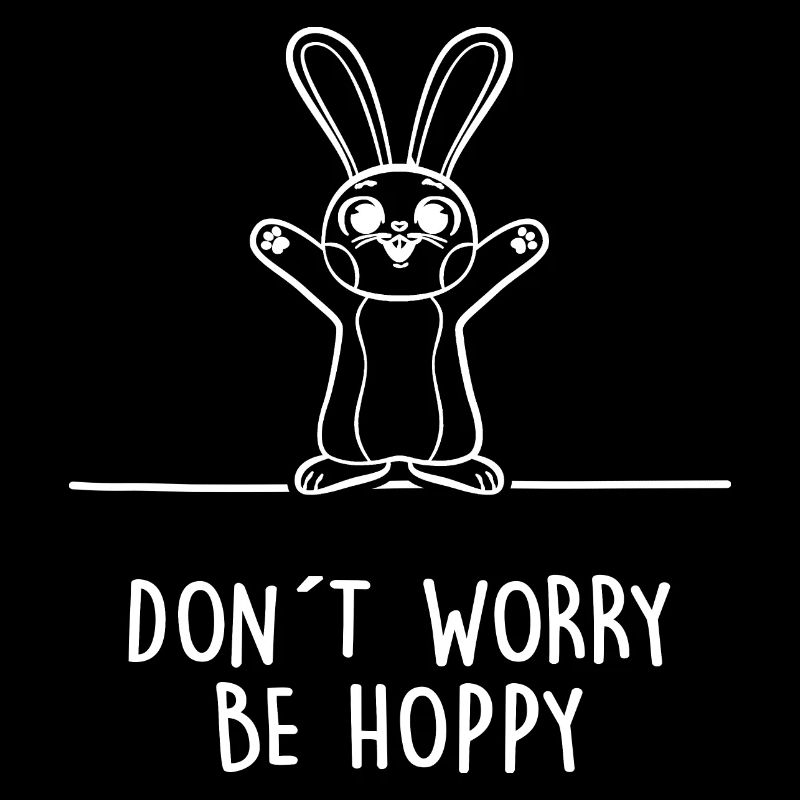 Rabbit "don ́t worry be hoppy" Spell knocker