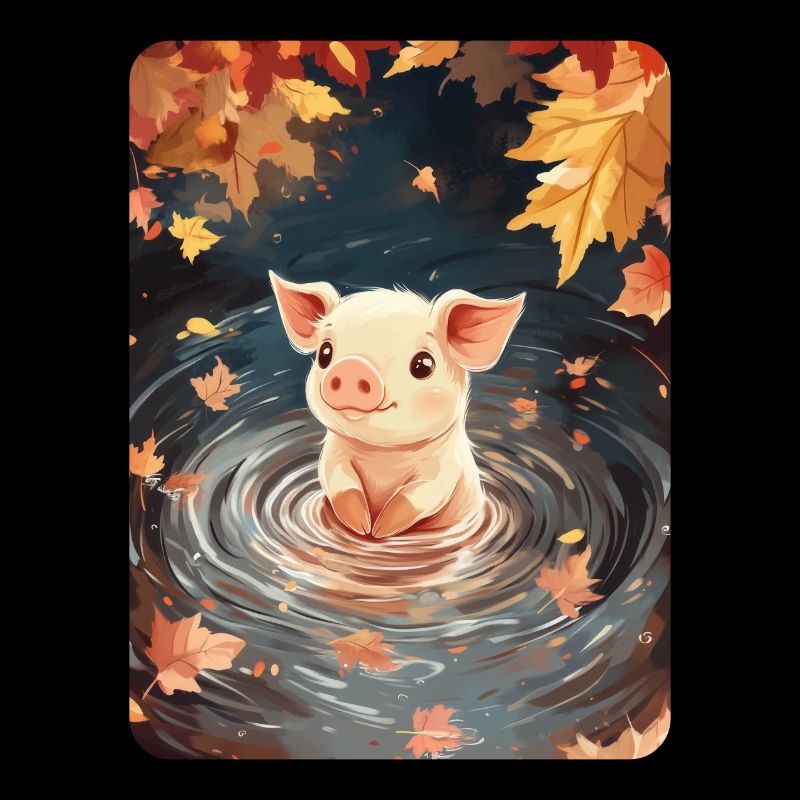 Cochon nageur