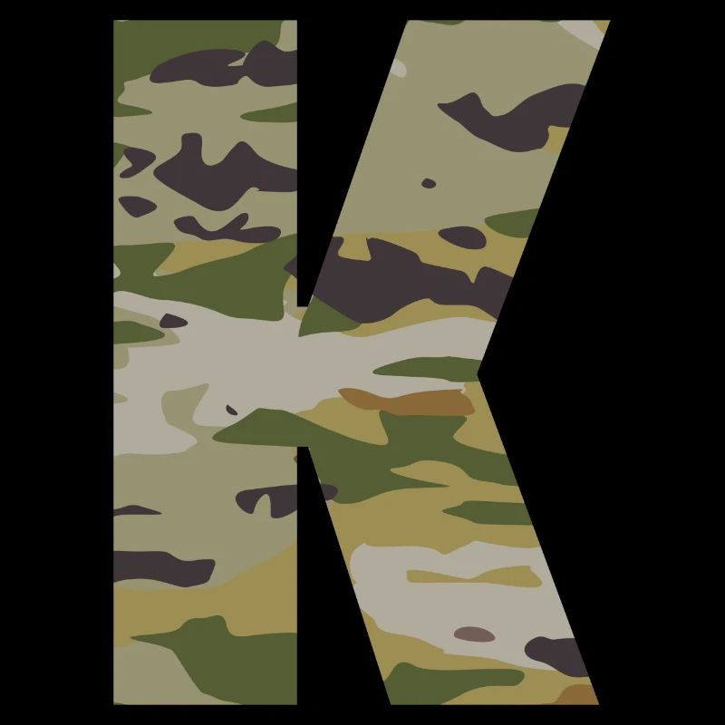 Lettre de camouflage K