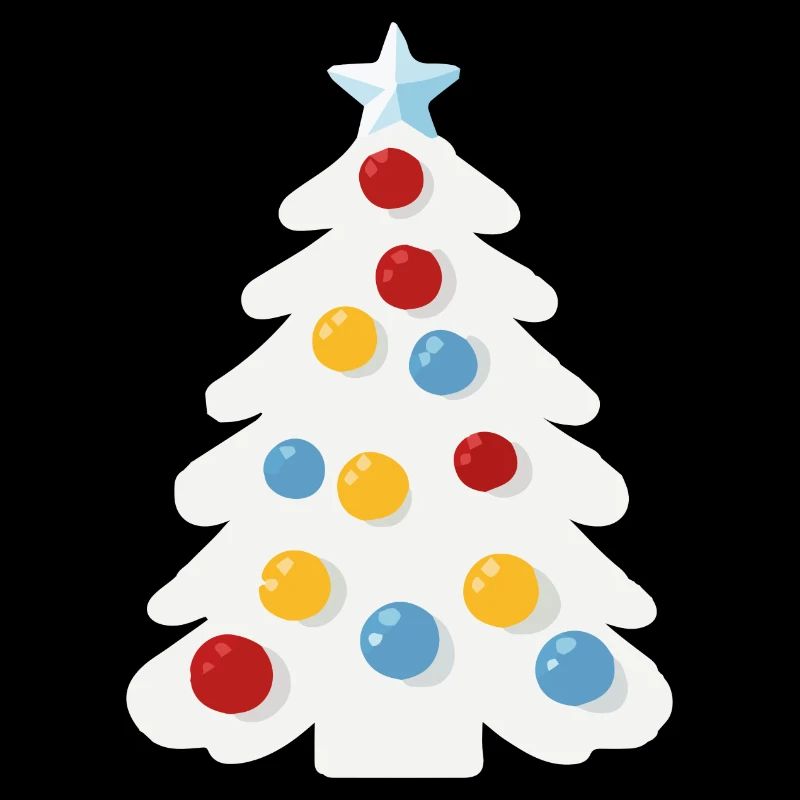 Verschneiter Weihnachtsbaum
