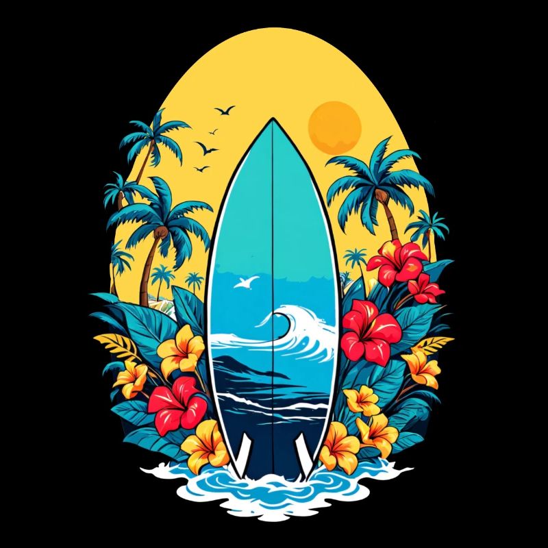 Planche de surf élégante