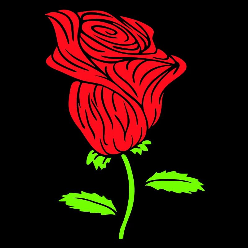 Hübsche Schöne Rose Blüte Blatt Röschen Romantisch