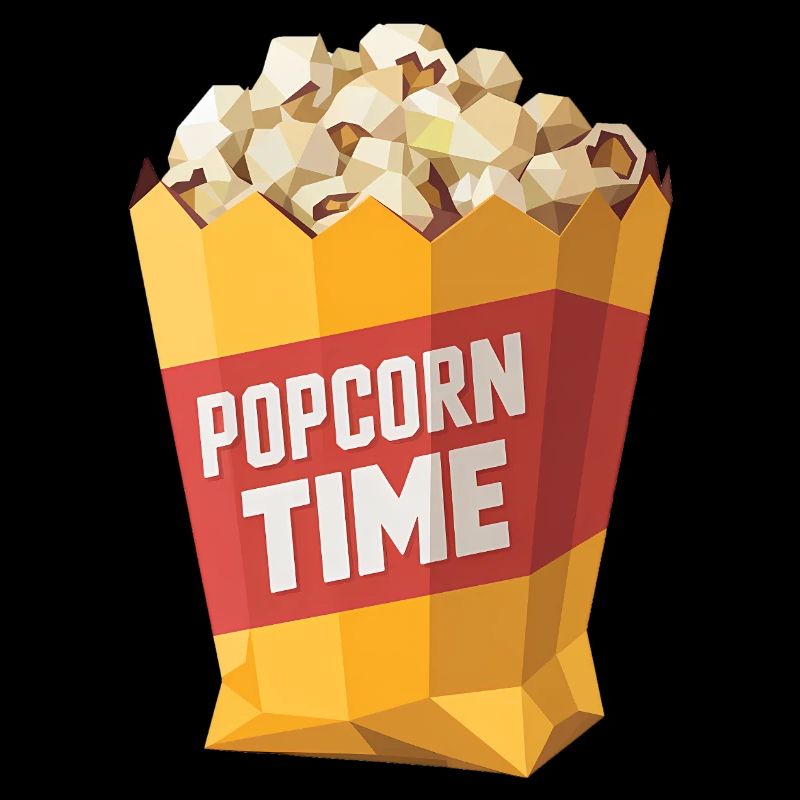 Popcorn-Tüte - Cooles Low Poly Logo