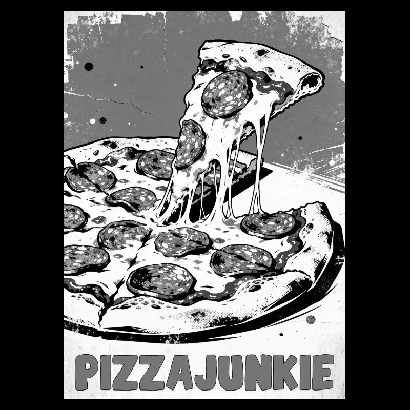 Pizzajunkie Slice Graphic