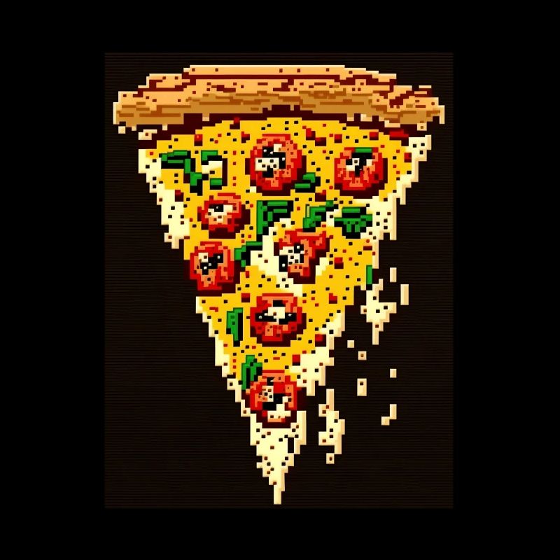 Pizza 8 bits, Pixel Art