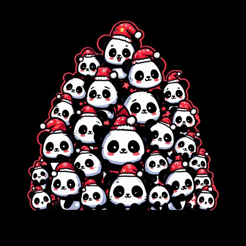 Panda Arbre de Noël mignon