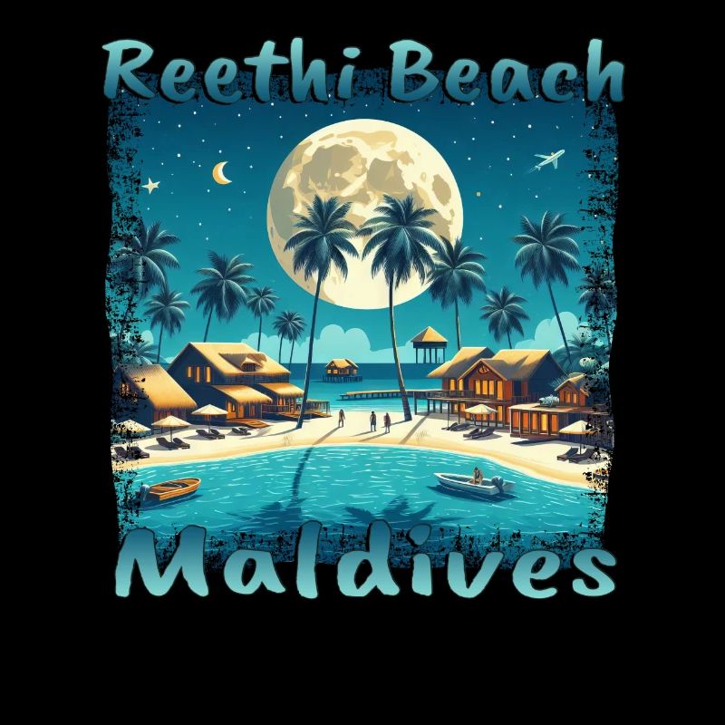 Reethi Beach Maldives Night