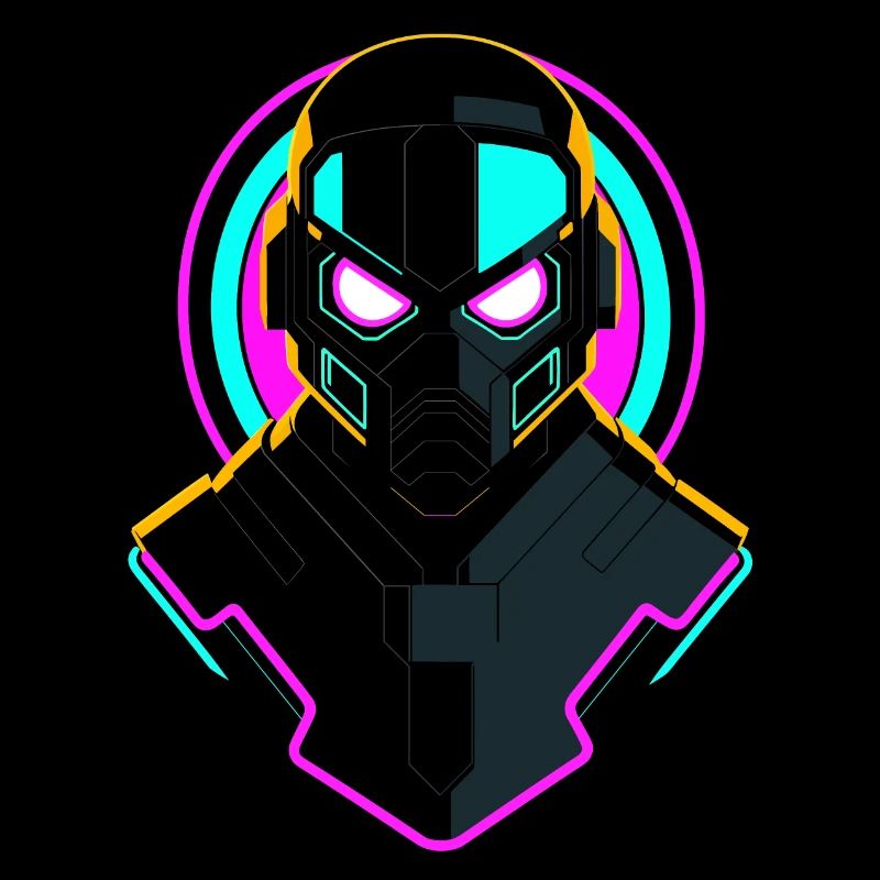Neon Roboter