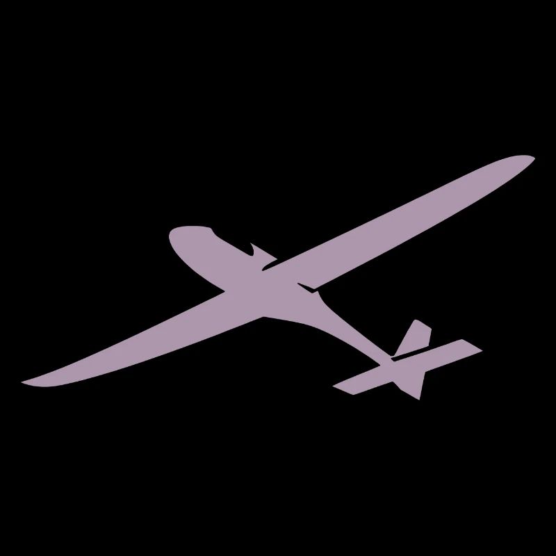 Sky Glider: Silhouette of a glider