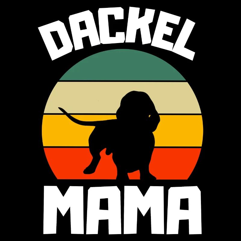 Chiens Mama Retro Teckel
