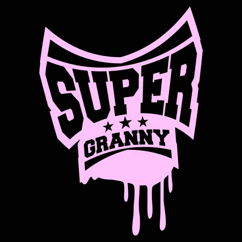 Super Granny Stempel Oma Graffiti Großmutter