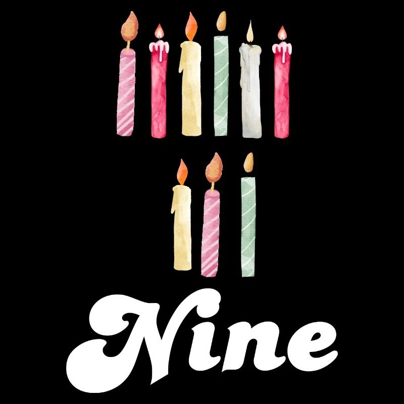 9th Anniversary Candle