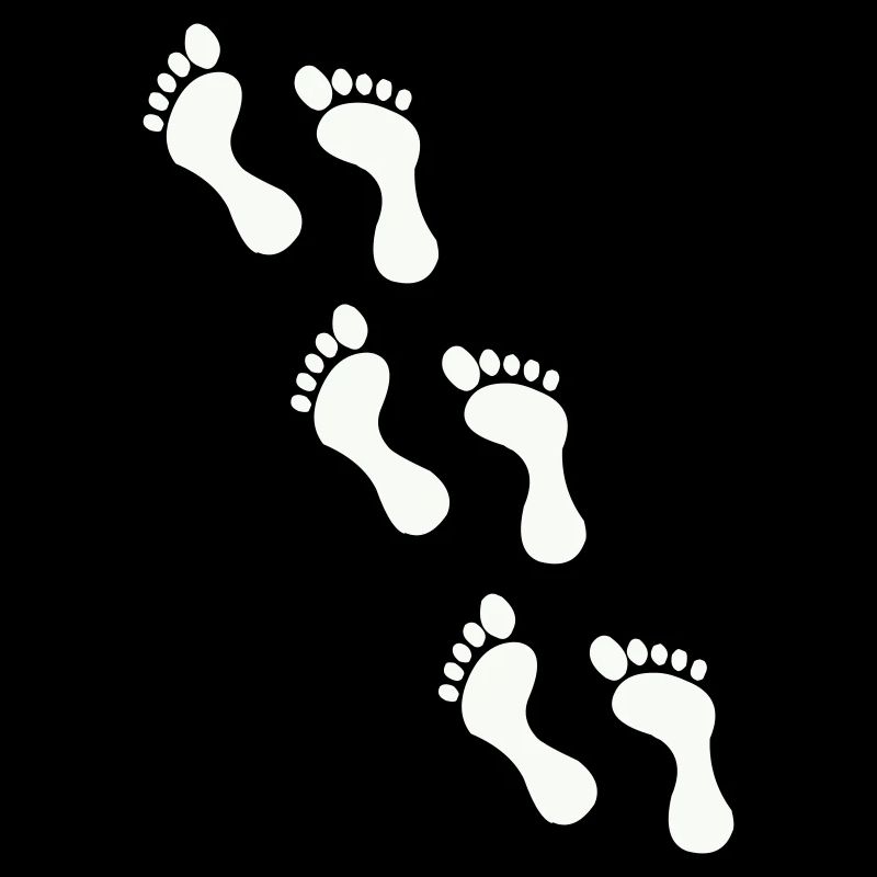 Small footprints on black